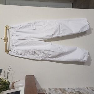 Brandy Melville Jemma White Cargo Pants